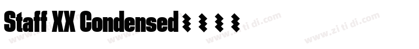 Staff XX Condensed字体转换